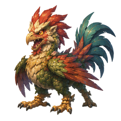 Cockatrice, a two-health boss from Dart Quests